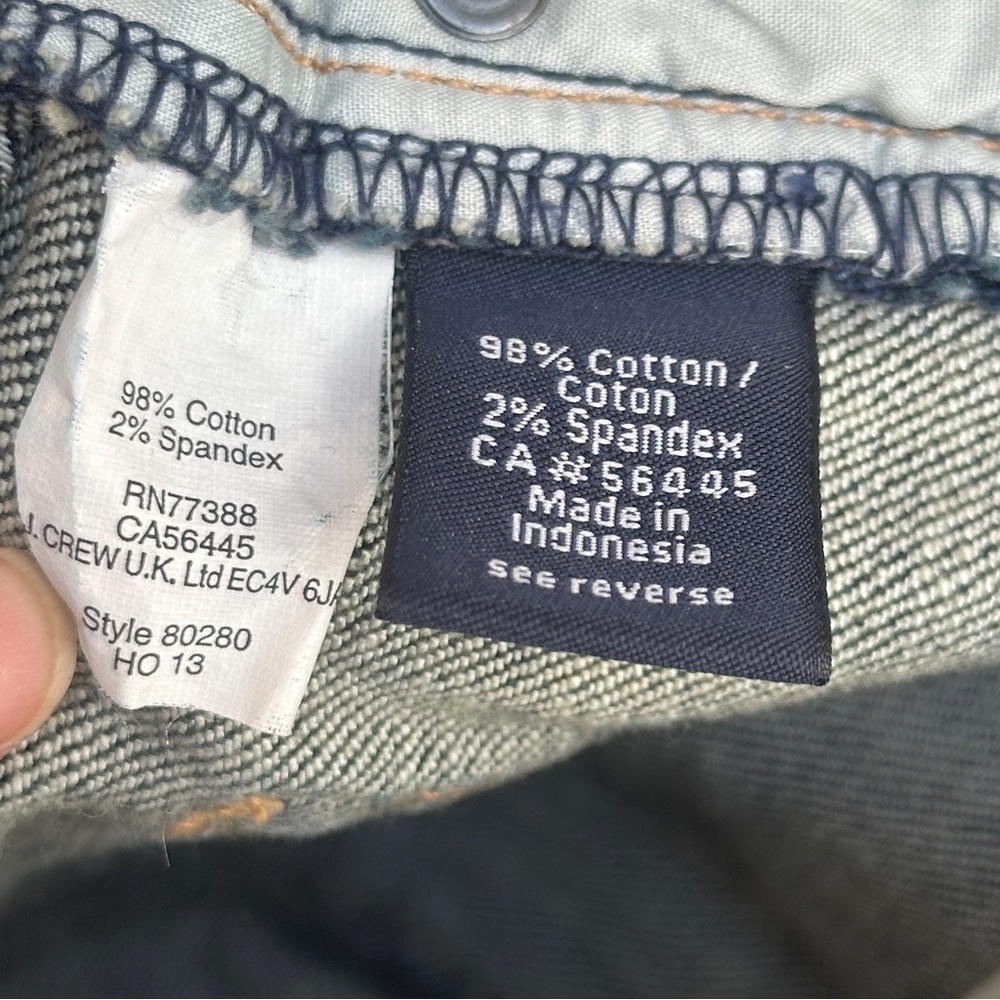 J.Crew Matchstick Stretch Jeans Women’s Size 28S Dark Wash Straight Leg - Picture 9 of 10